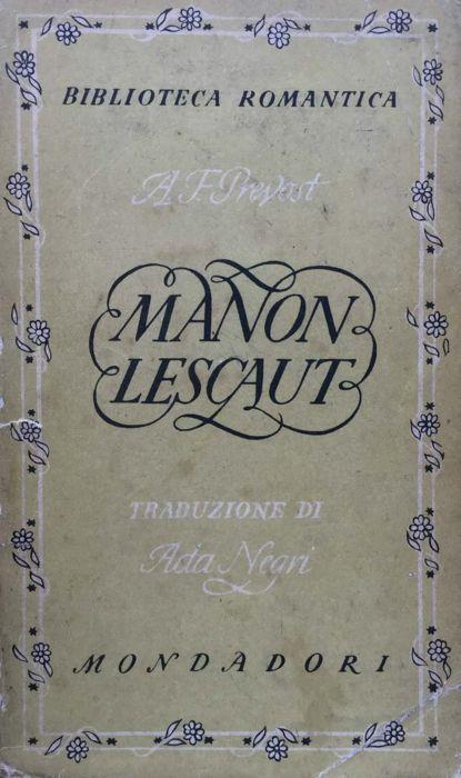 Manon Lescaut - Antoine-François Prévost - copertina