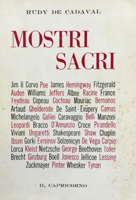 Mostri sacri - Rudy de Cadaval - copertina