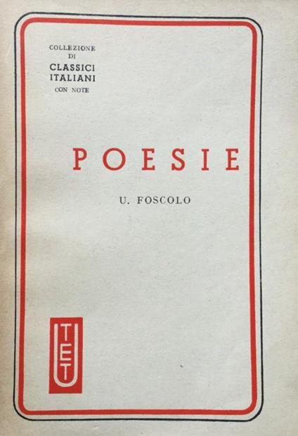Poesie - Ugo Foscolo - copertina