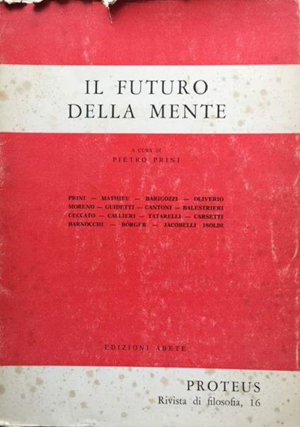 Il futuro della mente - Pietro Prini - copertina