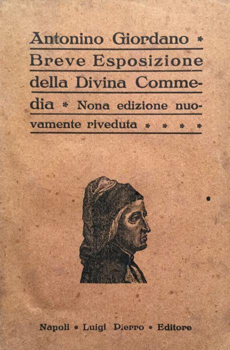 Breve esposizione della Divina Commedia - Antonio Giordano - copertina
