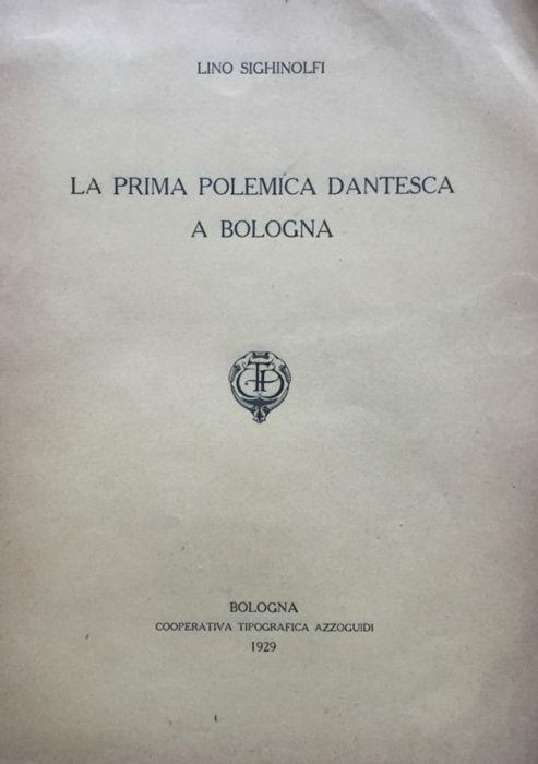La prima polemica dantesca a Bologna - Lino Sighinolfi - copertina