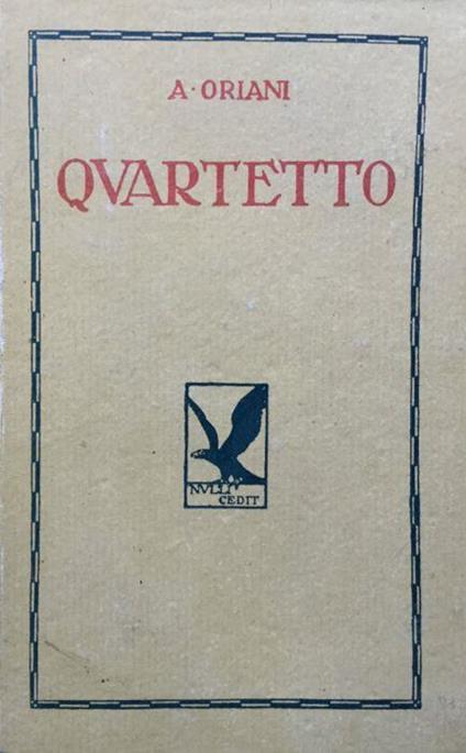 Quartetto - Alfredo Oriani - copertina