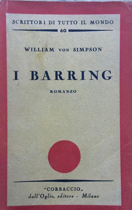 I Barring - William von Simpson - copertina
