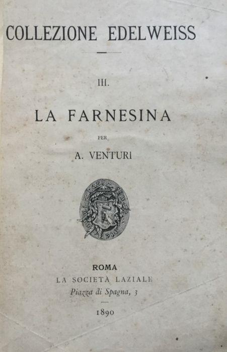 La Farnesina - Adolfo Venturi - copertina