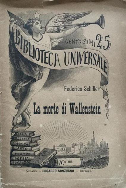 La morte di Wallenstein. Vers. di Francesco Vergani - copertina