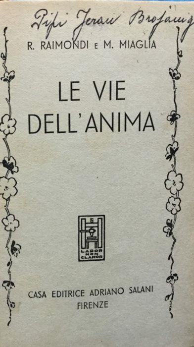 Le vie dell'anima - copertina