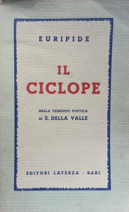 Il Ciclope - Euripide - copertina