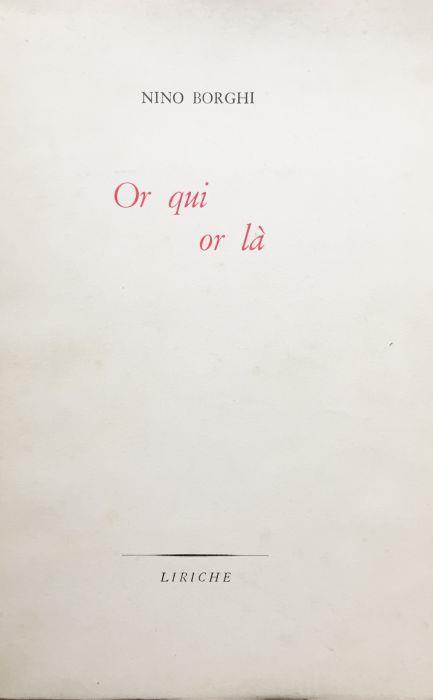 Or qui or là - Nino Borghi - copertina