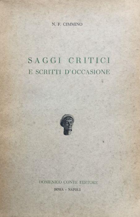 Saggi critici e scritti d'occasione - Francesco Cimmino - copertina