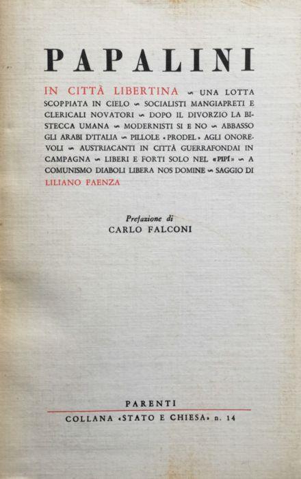 Papalini in città libertina - Liliano Faenza - copertina