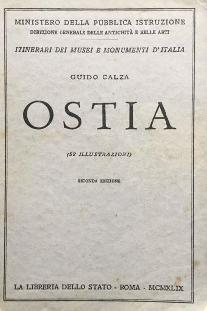 Ostia - Guido Calza - copertina