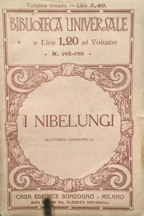 I Nibelungi (rapsodia germanica) - copertina