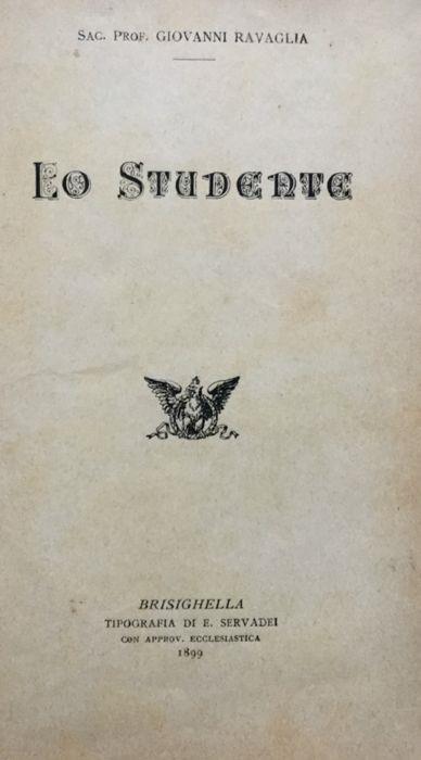 Lo studente - Giovanni Travaglia - copertina