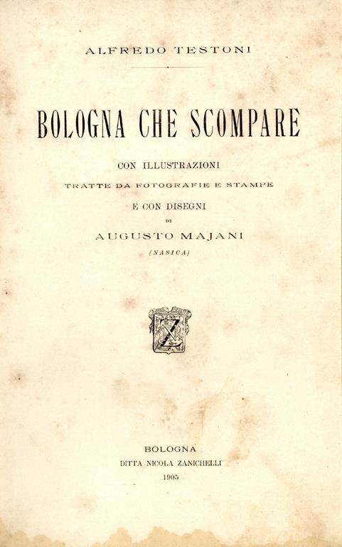 Bologna che scompare - Alfredo Testoni - copertina