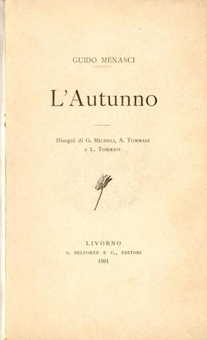L' autunno - Guido Menasci - copertina