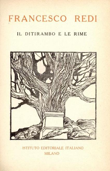 Il ditirambo e le rime - Francesco Redi - copertina
