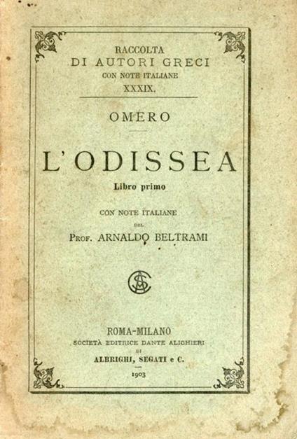 L' Odissea Libro primo - Omero - copertina