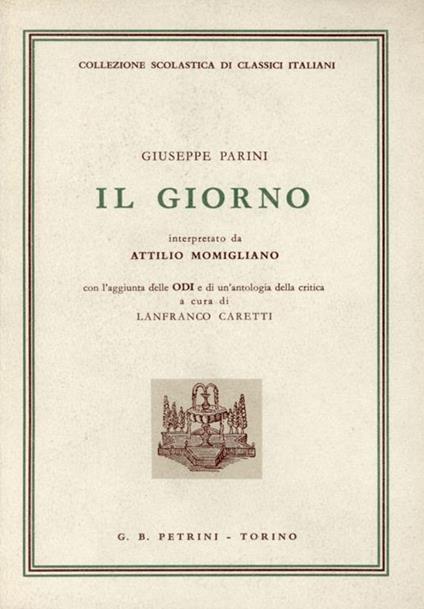 Il giorno - Giuseppe Parini - copertina