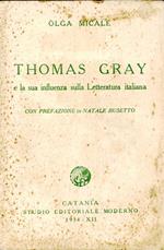 Thomas Gray e la sua influenza sulla letteratura italiana. Micale, Olga