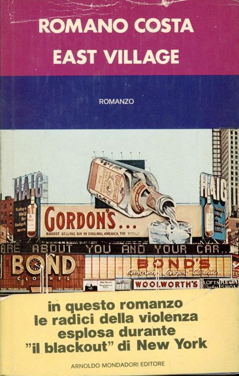 East village : romanzo - Romano Costa - copertina