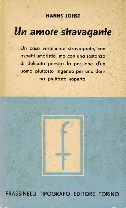 Un amore stravagante - copertina