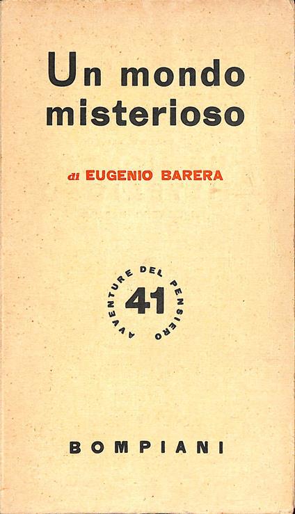 Un mondo misterioso - Eugenio Barera - copertina