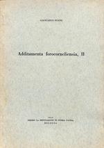 Additamenta forocorneliensia, 2