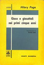 Gioco e giocattoli nei primi cinque anni