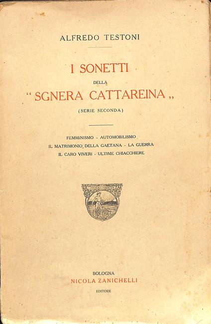 I sonetti della Sgnera Cattareina : serie 2 - Alfredo Testoni - copertina