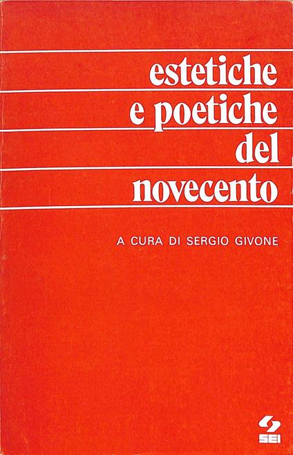 Estetiche e poetiche del Novecento - Sergio Givone - copertina