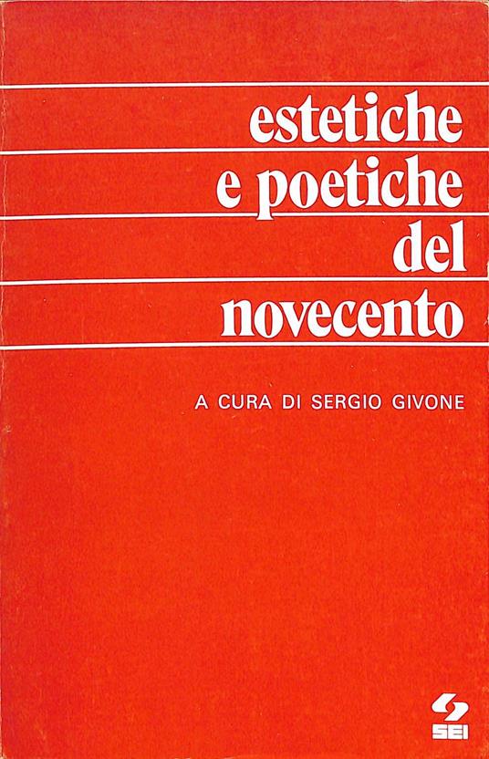 Estetiche e poetiche del Novecento - Sergio Givone - copertina