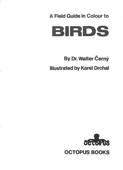 A field guide in colour to birds - copertina