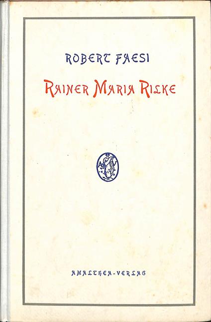 Rainer Maria Rilke - copertina