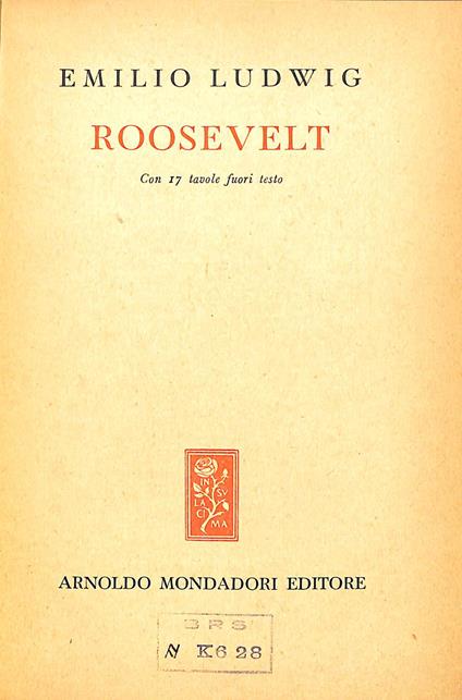 Roosevelt - Emil Ludwig - copertina