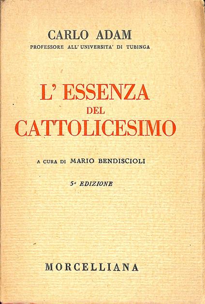L' essenza del cattolicesimo - Jacques Loew - copertina