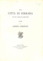 Alla città di Ferrara nel 25 aprile del 1895