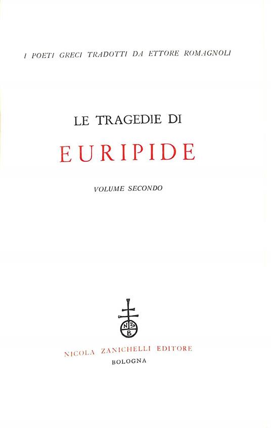 Le tragedie di Euripide Vol. 2 - Euripide - copertina
