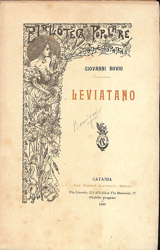 Leviatano - Giovanni Bovio - copertina