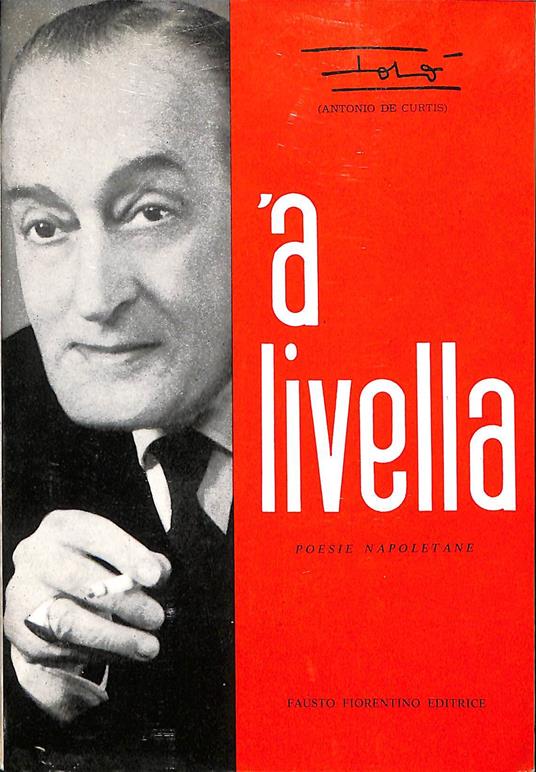 'A livella : poesie napoletane - Totò - copertina