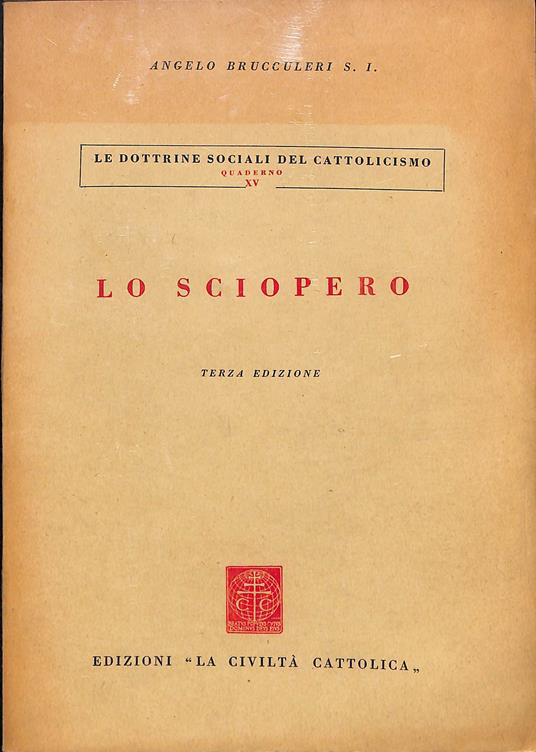 Lo sciopero - Angelo Brucculeri - copertina