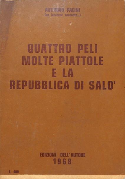 Quattro peli, molte piattole, la Repubblica di Salò - copertina