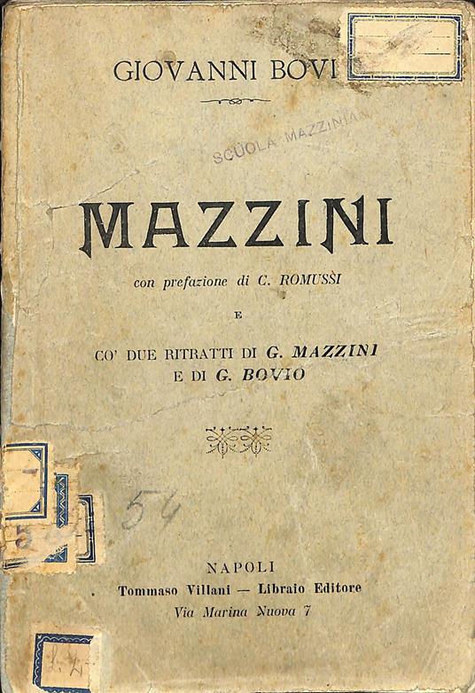 Mazzini - Giovanni Bovio - copertina