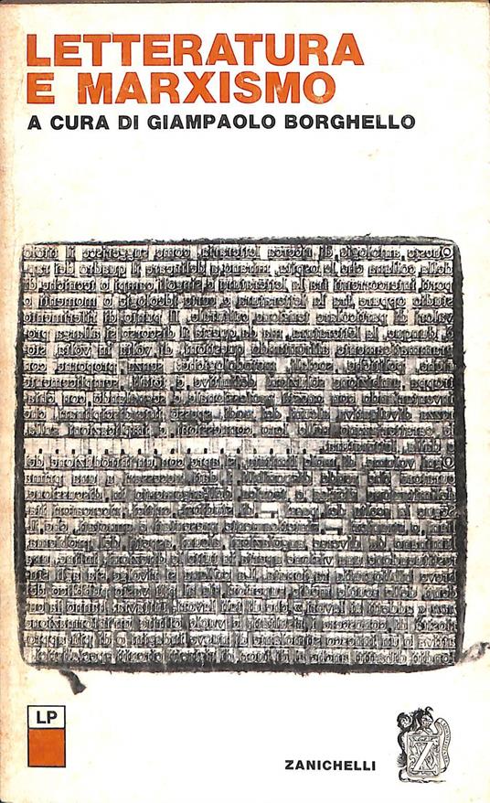 Letteratura e marxismo - Giampaolo Borghello - copertina