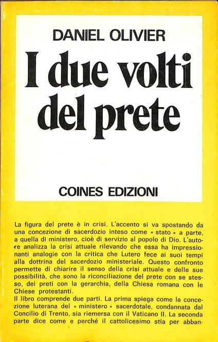 I due volti del prete : le possibilita di una crisi - copertina