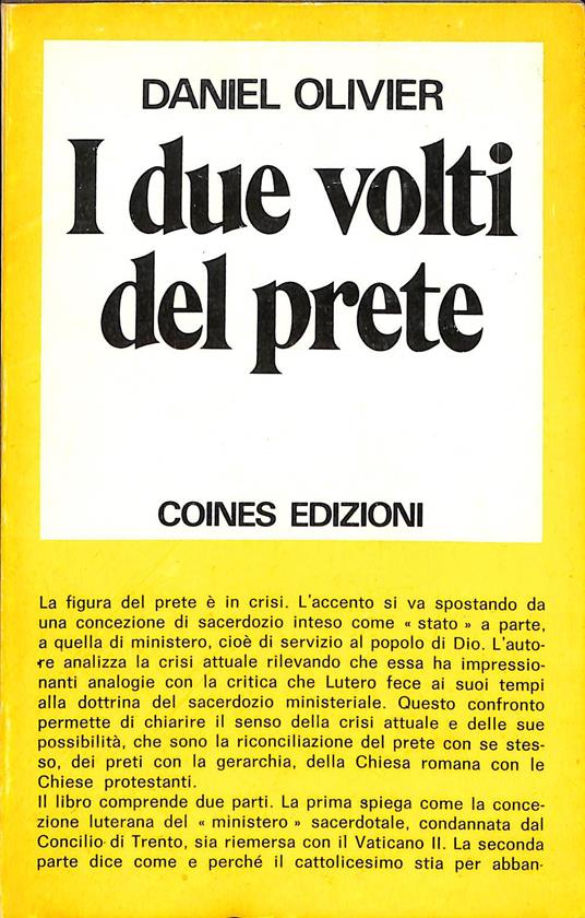 I due volti del prete : le possibilita di una crisi - copertina