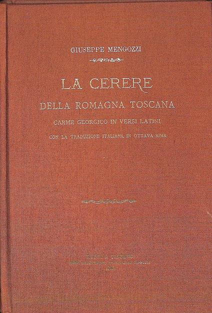 La cerere della Romagna Toscana - copertina