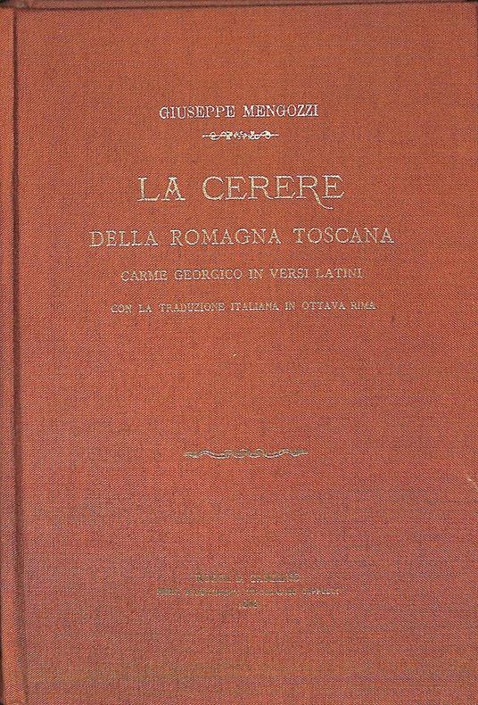 La cerere della Romagna Toscana - copertina
