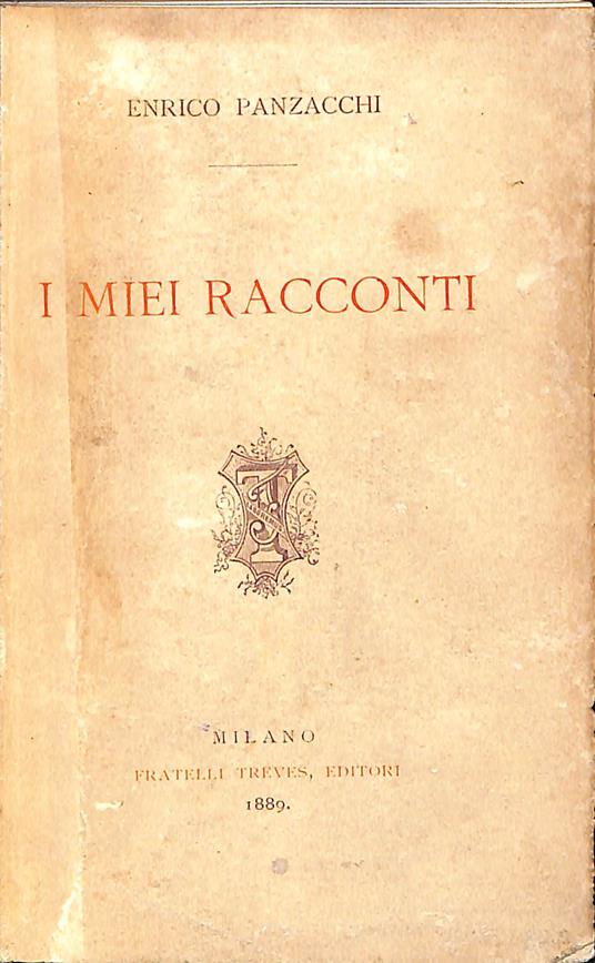I miei racconti - Enrico Panzacchi - copertina