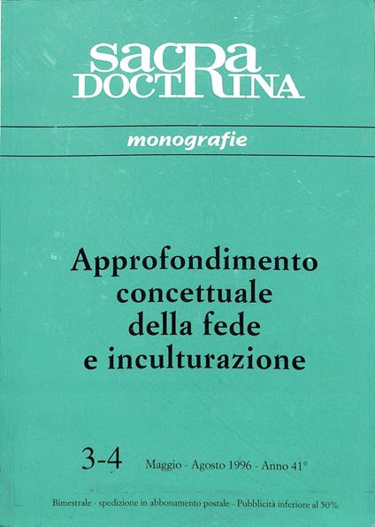Approfondimento concettuale della fede e inculturazione - copertina
